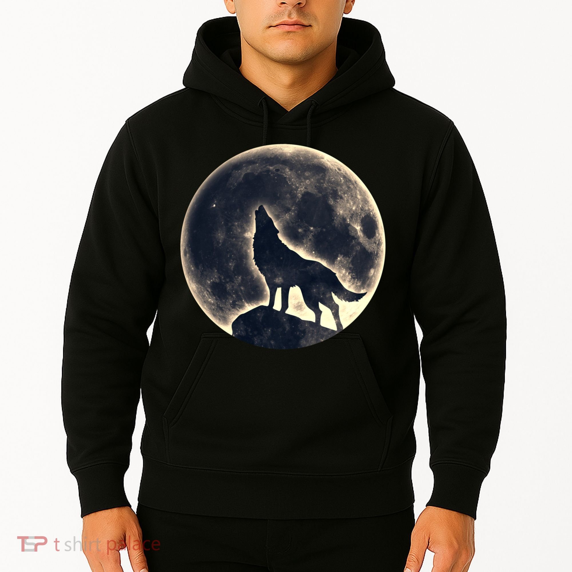 Wolf Moon Fantasy Wild Dog Wolves Hoodie