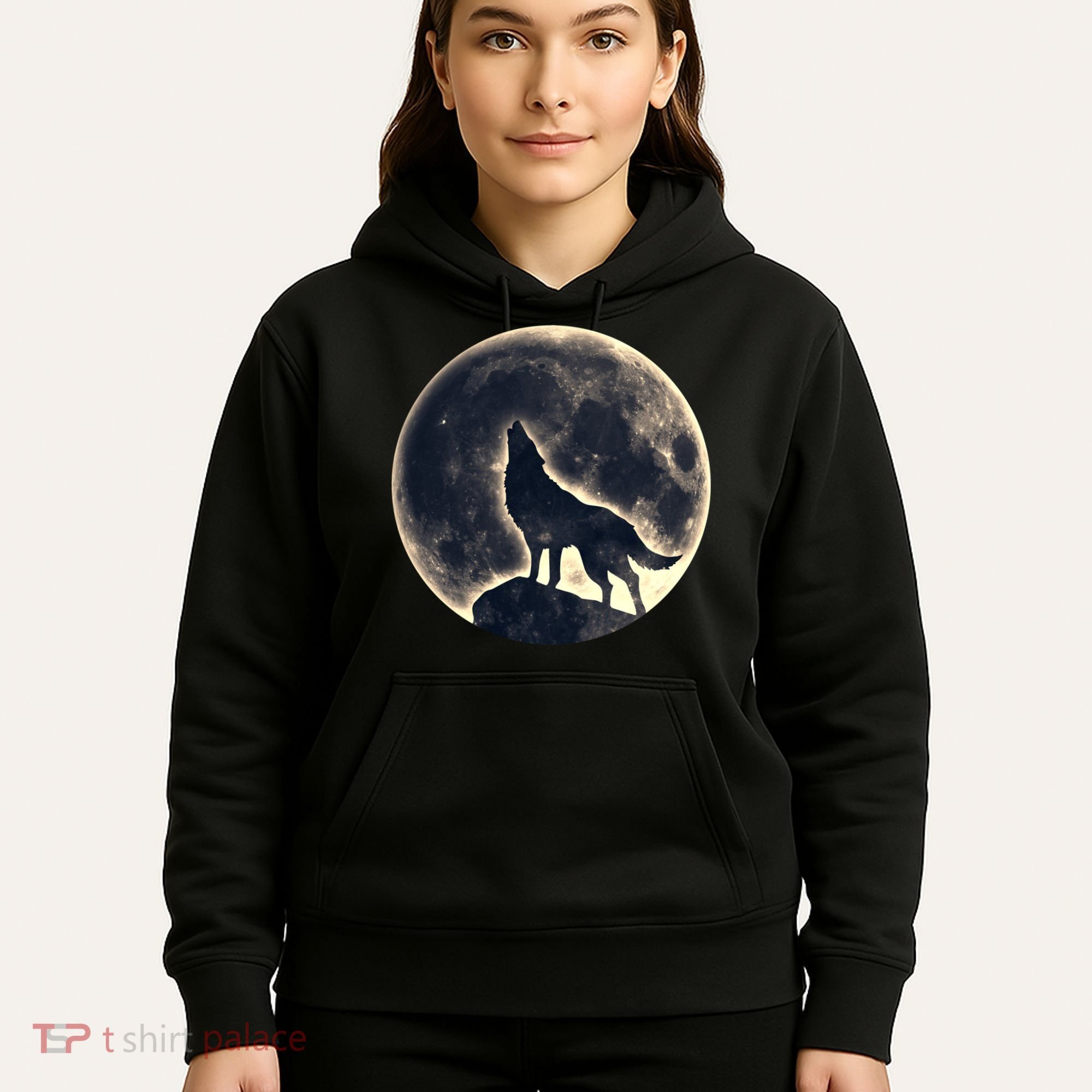 Wolf Moon Fantasy Wild Dog Wolves Hoodie