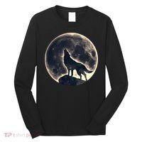 Wolf Moon Fantasy Wild Dog Wolves Long Sleeve Shirt thumb 0