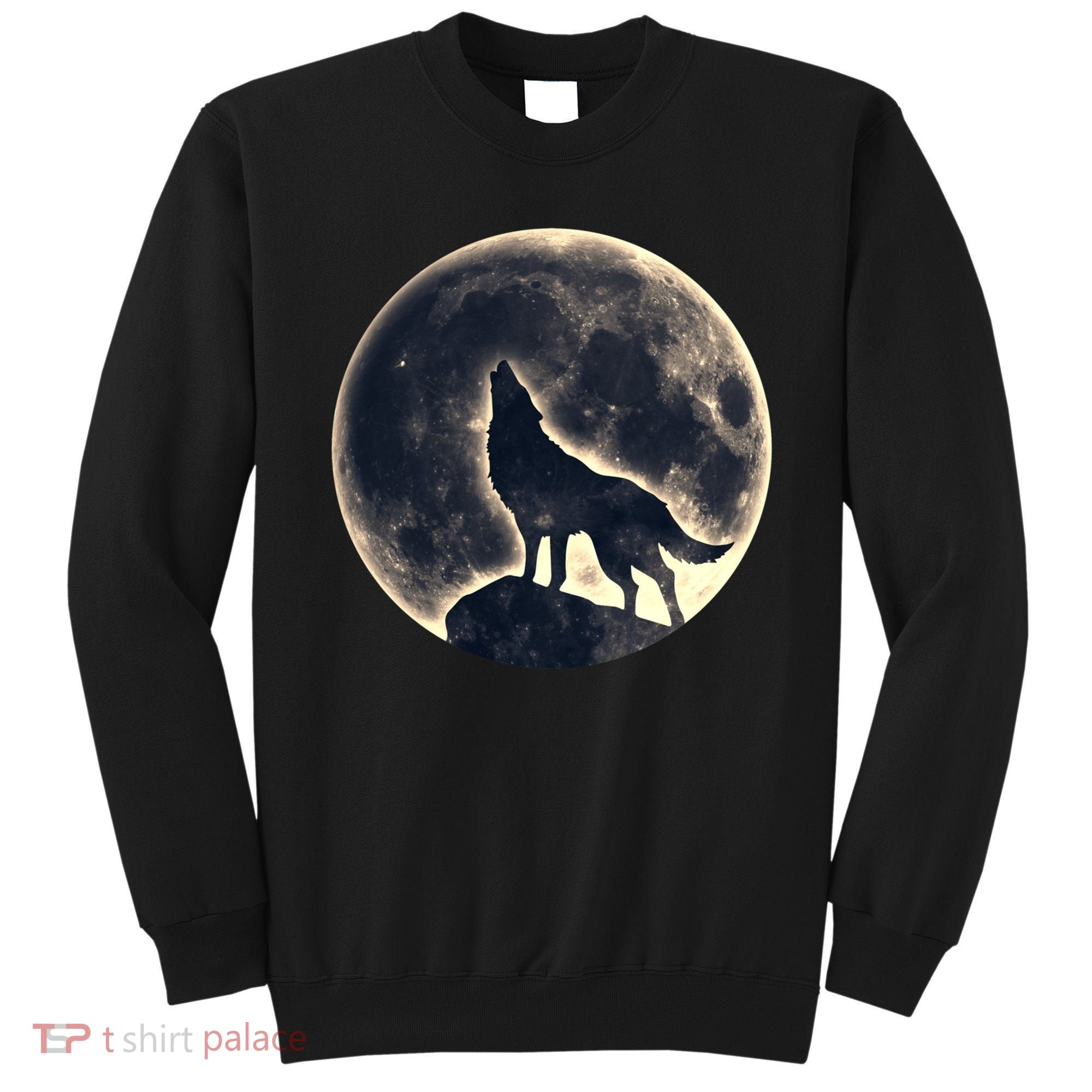 Wolf Moon Fantasy Wild Dog Wolves Sweatshirt