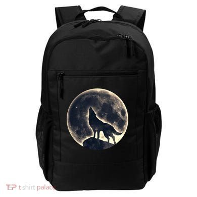 Wolf Moon Fantasy Wild Dog Wolves Backpack