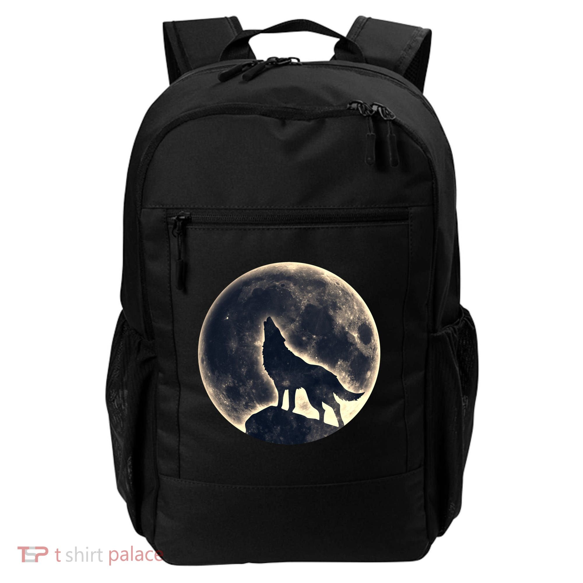 Wolf Moon Fantasy Wild Dog Wolves Backpack