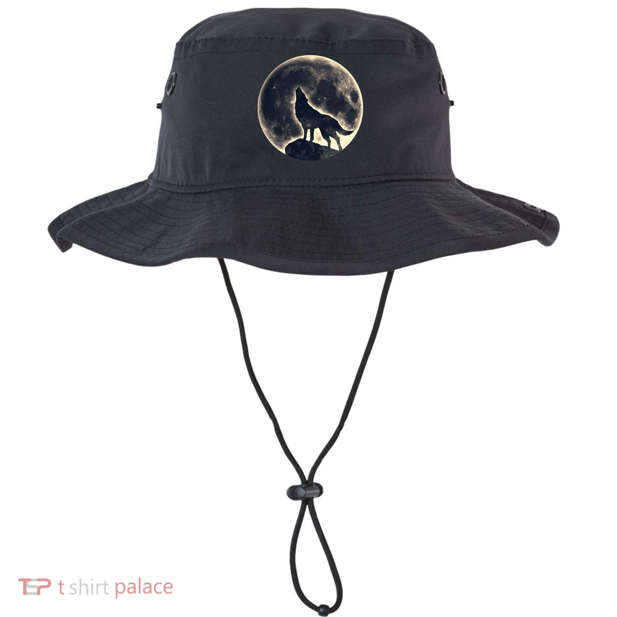 Wolf Moon Fantasy Wild Dog Wolves Bucket Hat