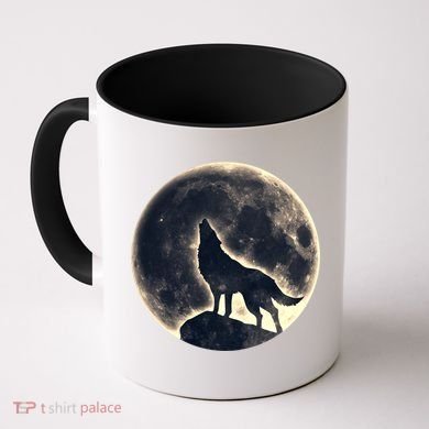 Wolf Moon Fantasy Wild Dog Wolves Coffee Mug