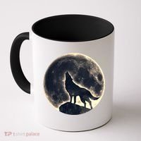 Wolf Moon Fantasy Wild Dog Wolves Coffee Mug thumb 0