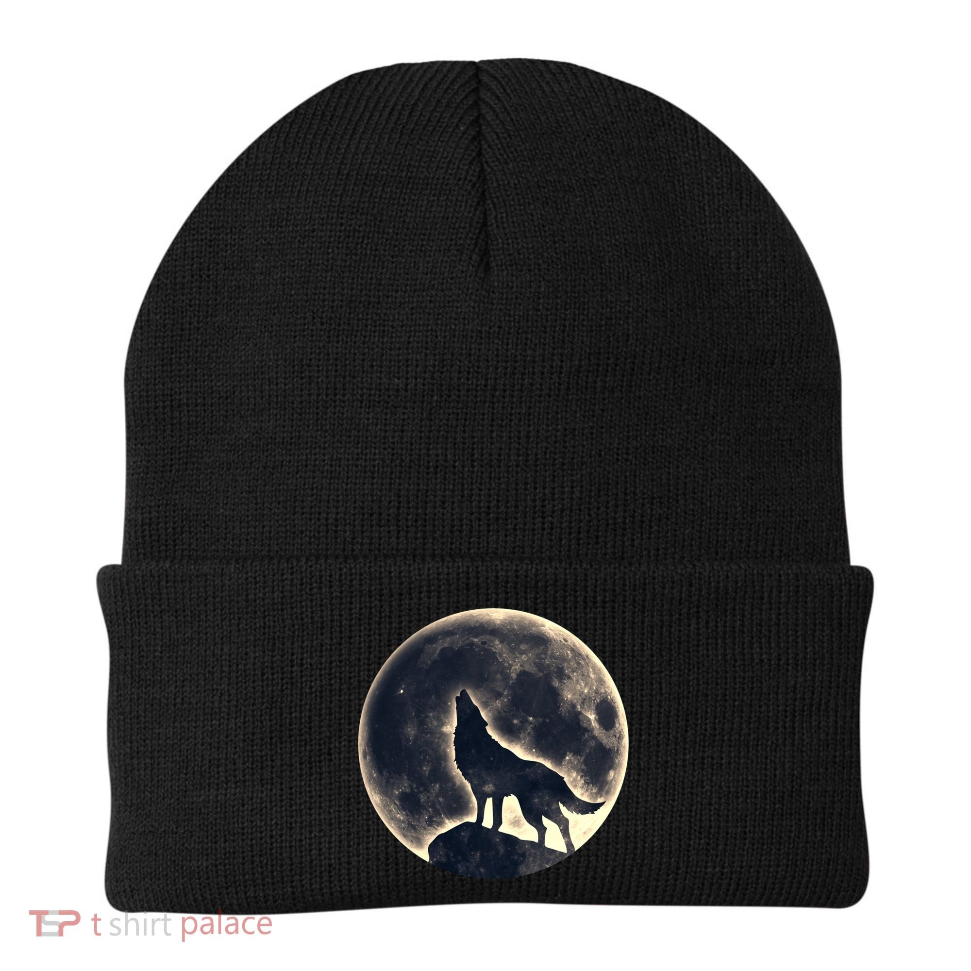 Wolf Moon Fantasy Wild Dog Wolves Beanie
