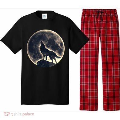 Wolf Moon Fantasy Wild Dog Wolves Pajama Set