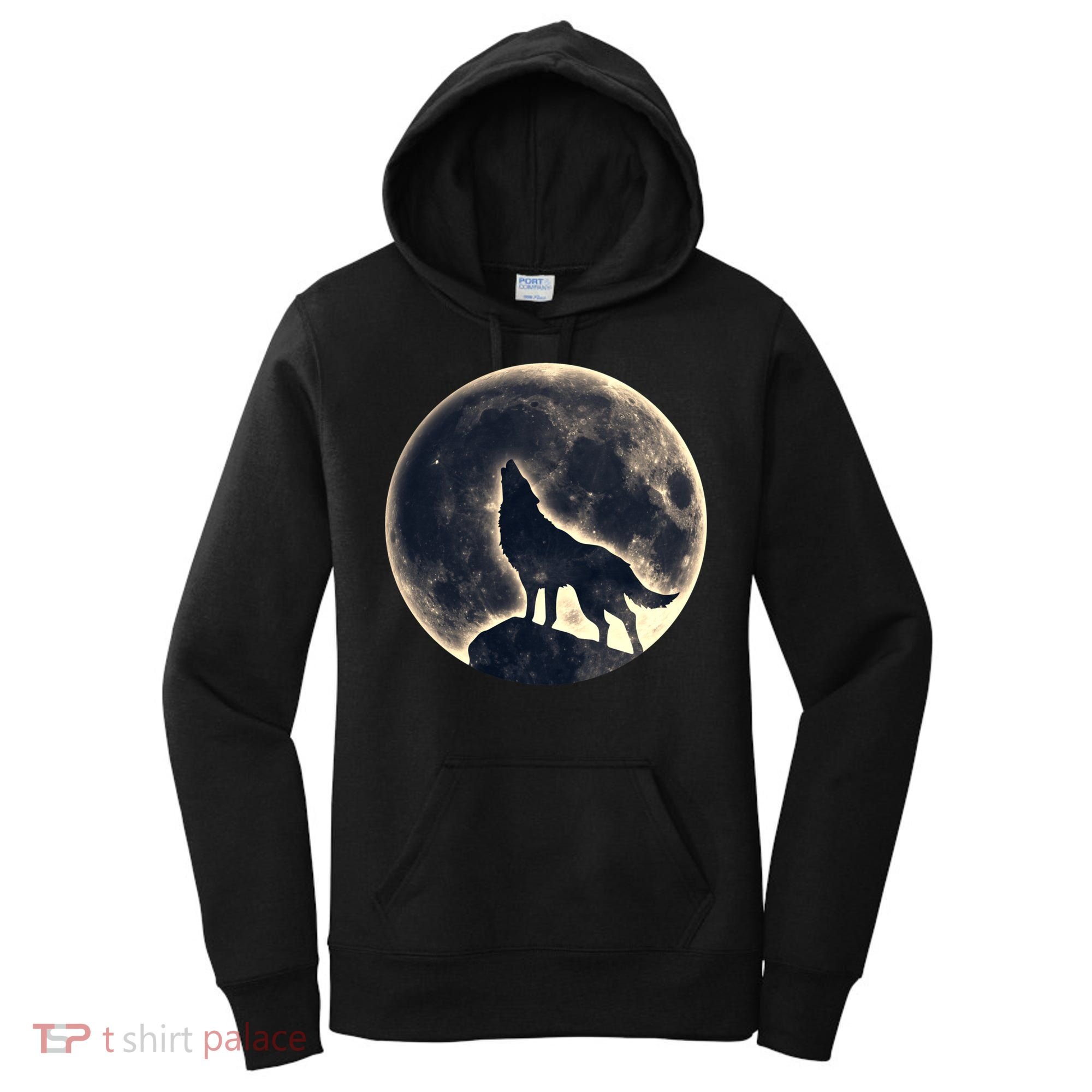 Wolf Moon Fantasy Wild Dog Wolves Women's Hoodie
