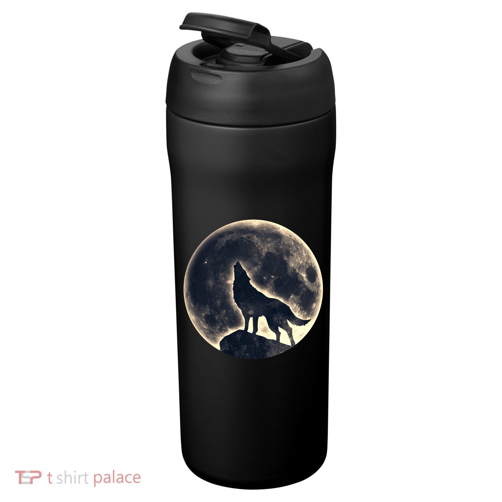 Wolf Moon Fantasy Wild Dog Wolves 24oz Duet Stainless Steel Tumbler