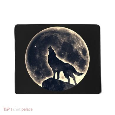 Wolf Moon Fantasy Wild Dog Wolves Mousepad
