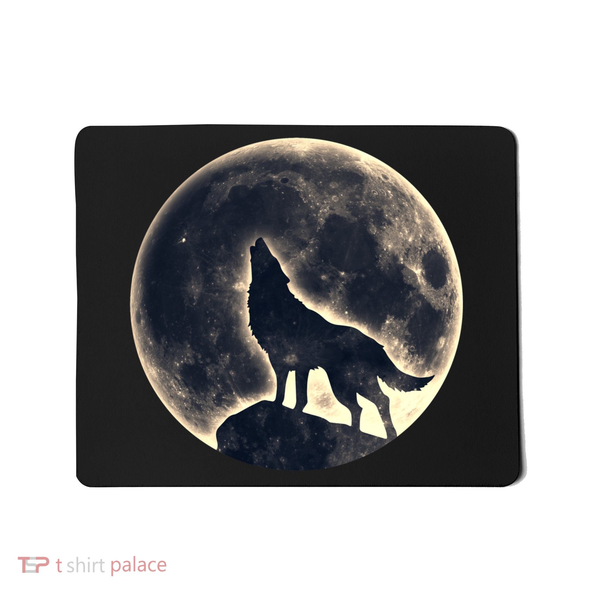 Wolf Moon Fantasy Wild Dog Wolves Mousepad