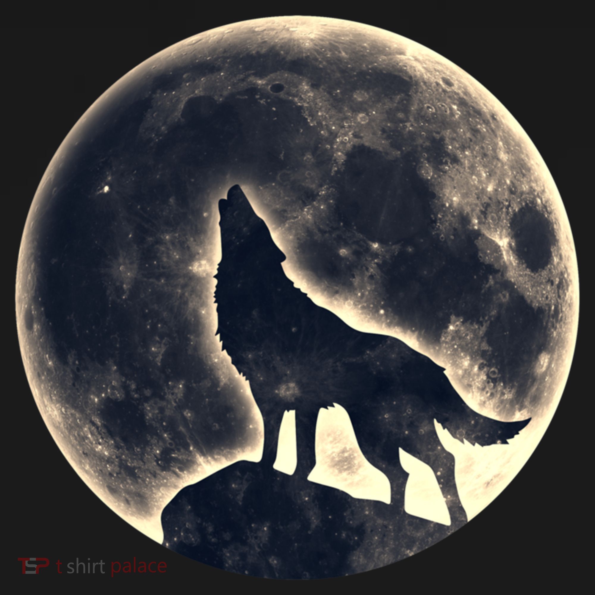 Wolf Moon Fantasy Wild Dog Wolves Ornament