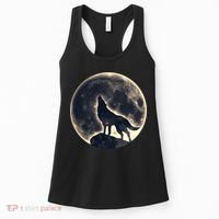 Wolf Moon Fantasy Wild Dog Wolves Women's Tank Top thumb 0
