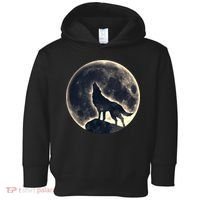 Wolf Moon Fantasy Wild Dog Wolves Toddler Hoodie thumb 0