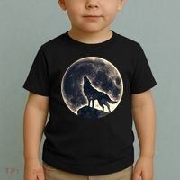 Wolf Moon Fantasy Wild Dog Wolves Toddler T-Shirt thumb 2