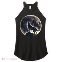 Wolf Moon Fantasy Wild Dog Wolves Women's Perfect Tri Rocker Tank thumb 0