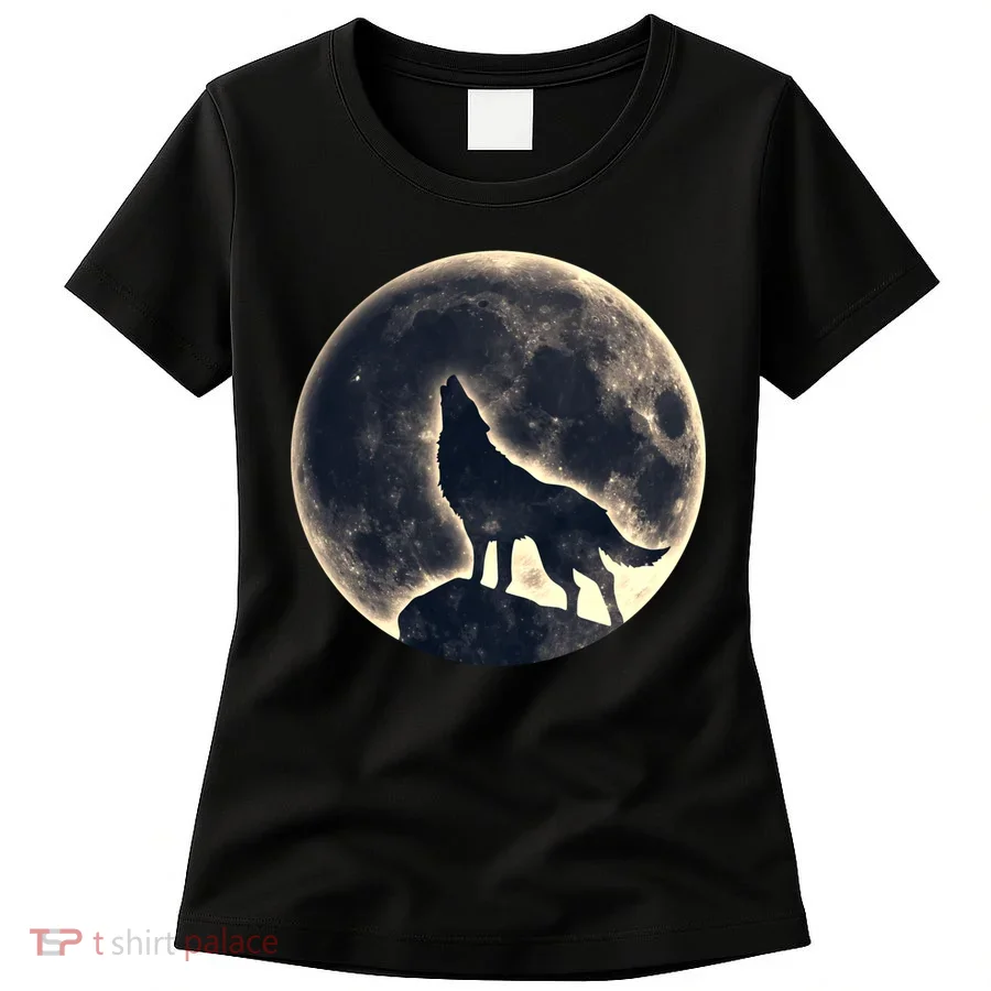 Wolf Moon Fantasy Wild Dog Wolves Women's T-Shirt