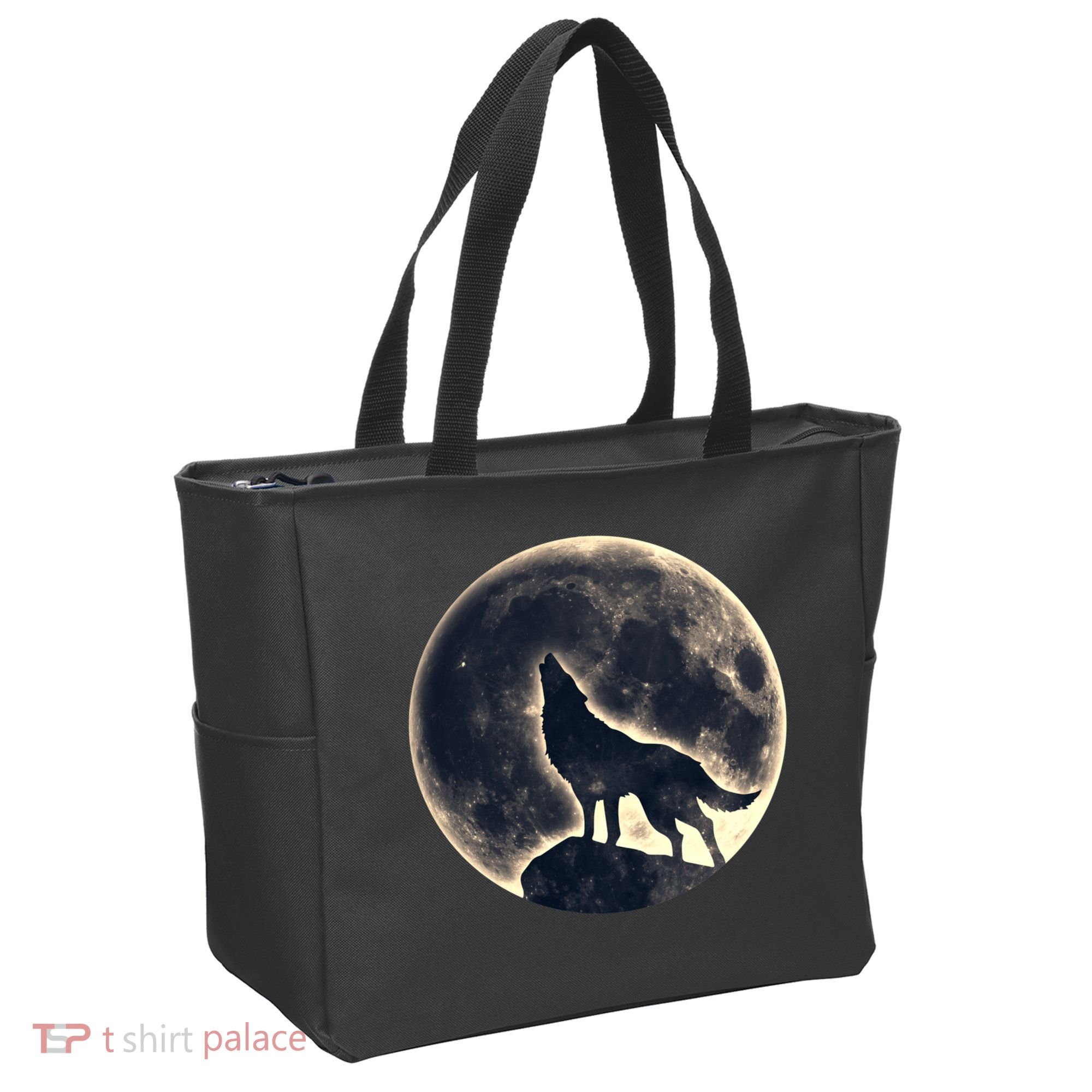Wolf Moon Fantasy Wild Dog Wolves Tote Bag
