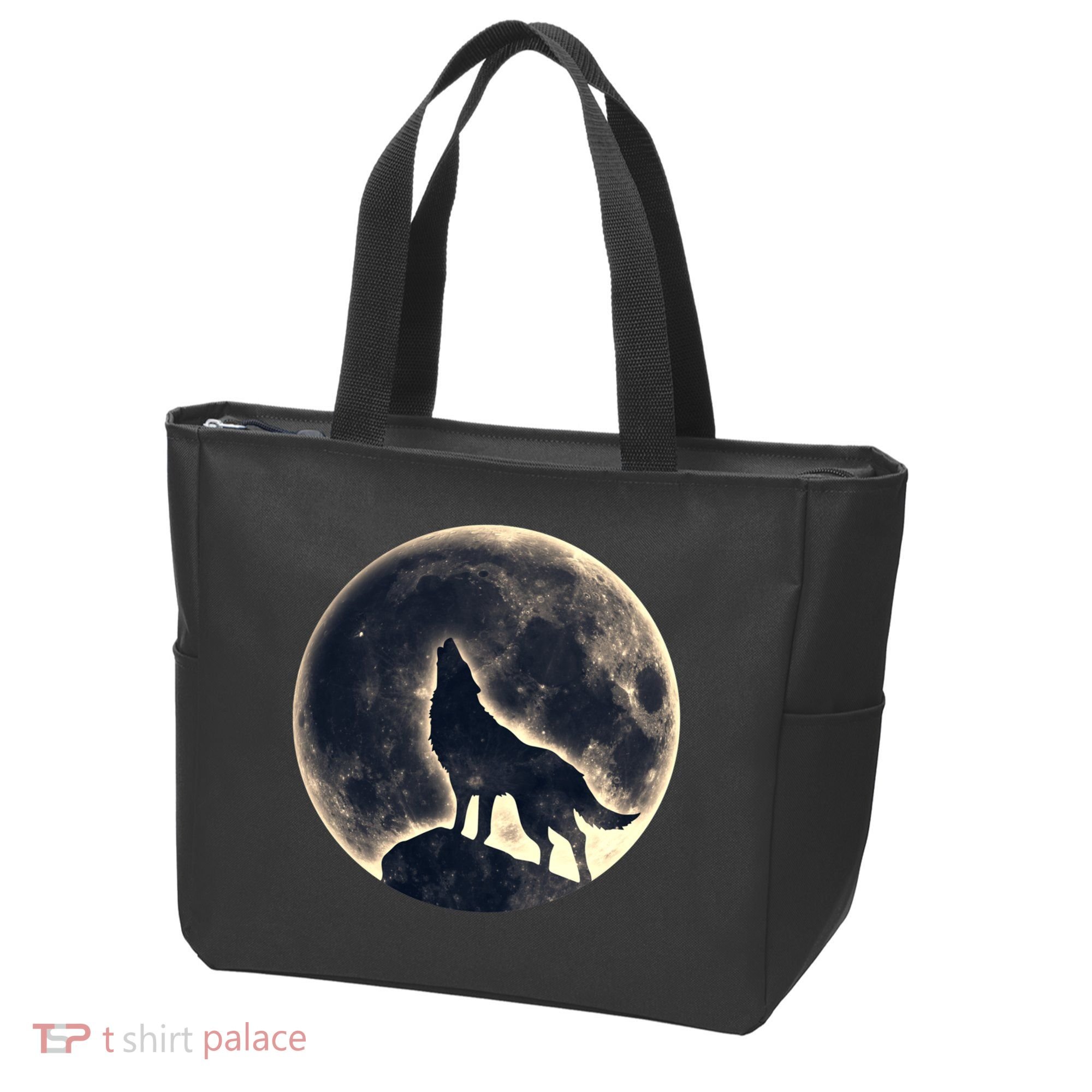 Wolf Moon Fantasy Wild Dog Wolves Tote Bag