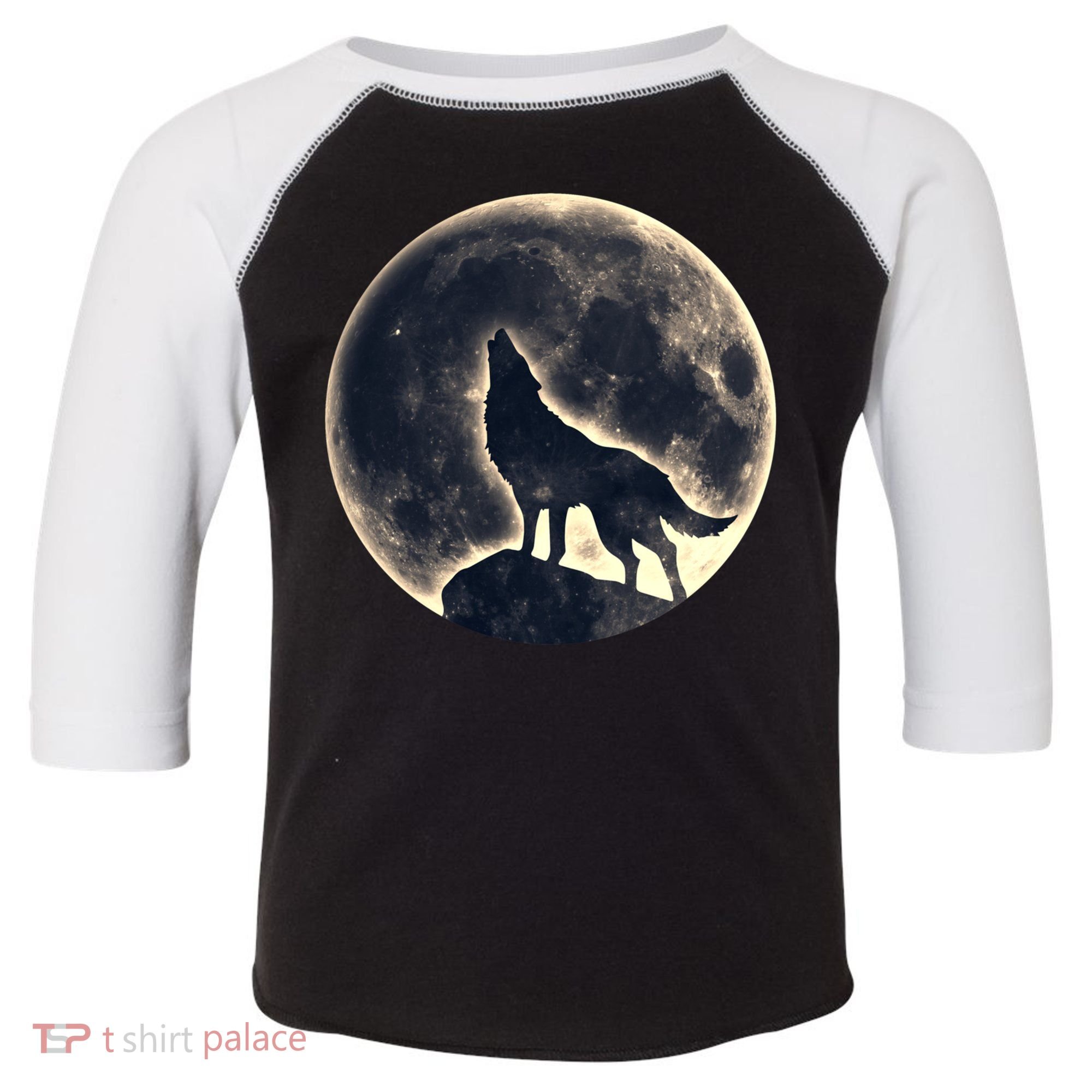 Wolf Moon Fantasy Wild Dog Wolves Toddler Fine Jersey T-Shirt