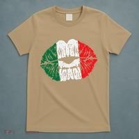 Womens Mexican Flag Lips Kiss Cinco De Mayo Patriotic Women T-Shirt thumb 5