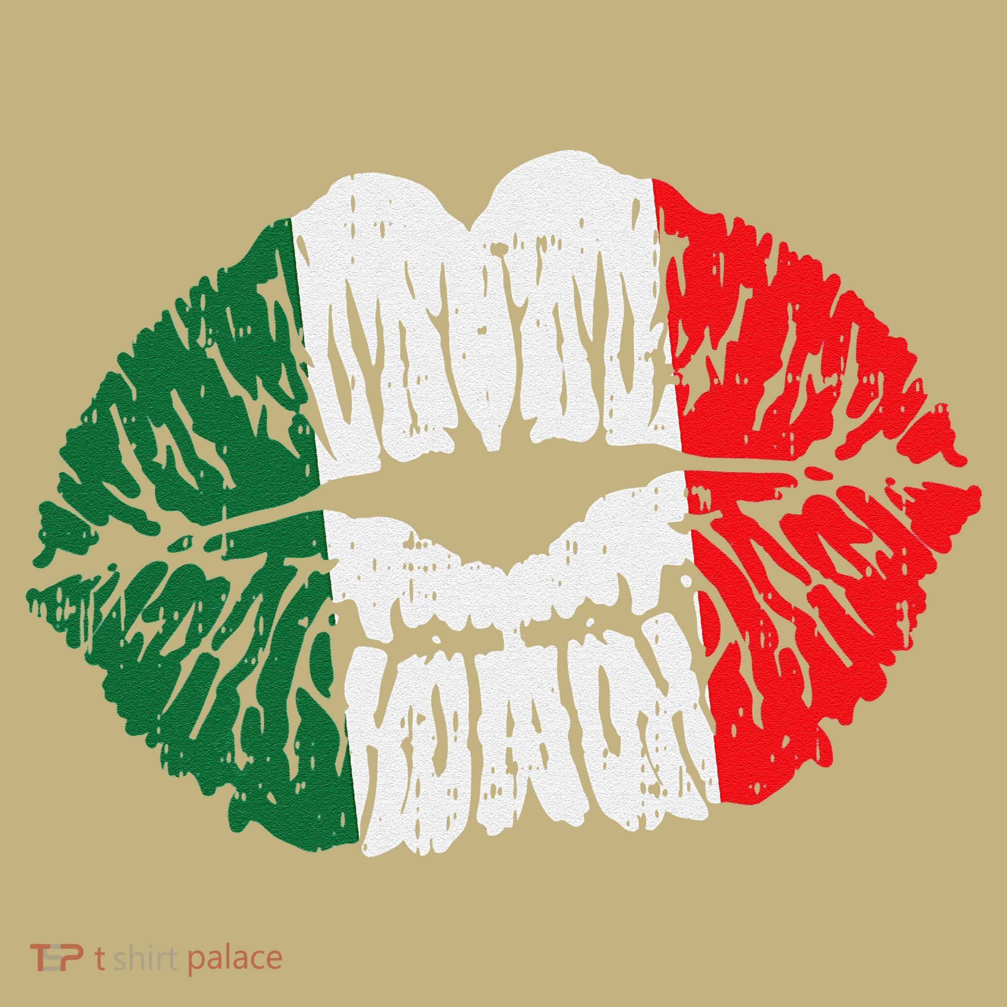 Womens Mexican Flag Lips Kiss Cinco De Mayo Patriotic Women T-Shirt