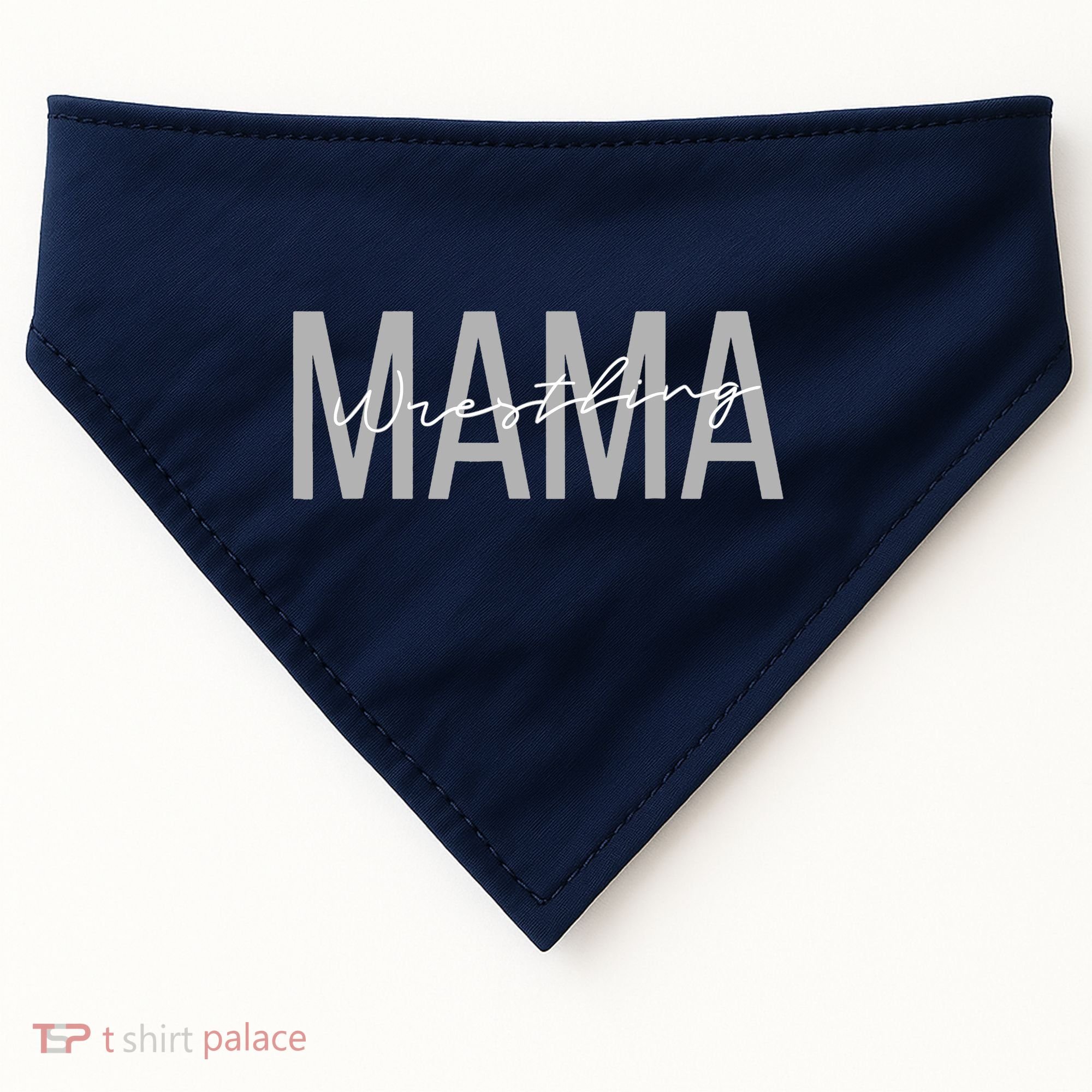 Wrestling Mom for Wo Funny Mama Wrestle Wrestler USA-Made Doggie Bandana