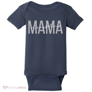 Wrestling Mom for Wo Funny Mama Wrestle Wrestler Baby Bodysuit
