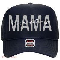 Wrestling Mom for Wo Funny Mama Wrestle Wrestler Hat thumb 0