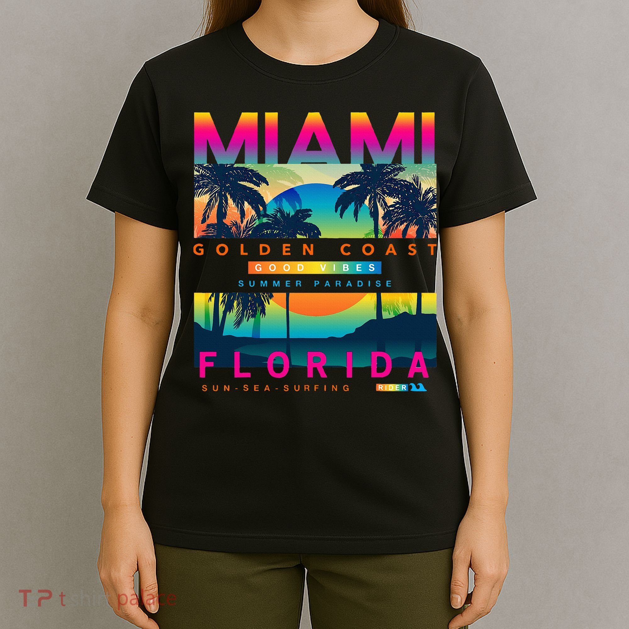 Wear Miami Florida Miami Colorful Sunrise T-Shirt