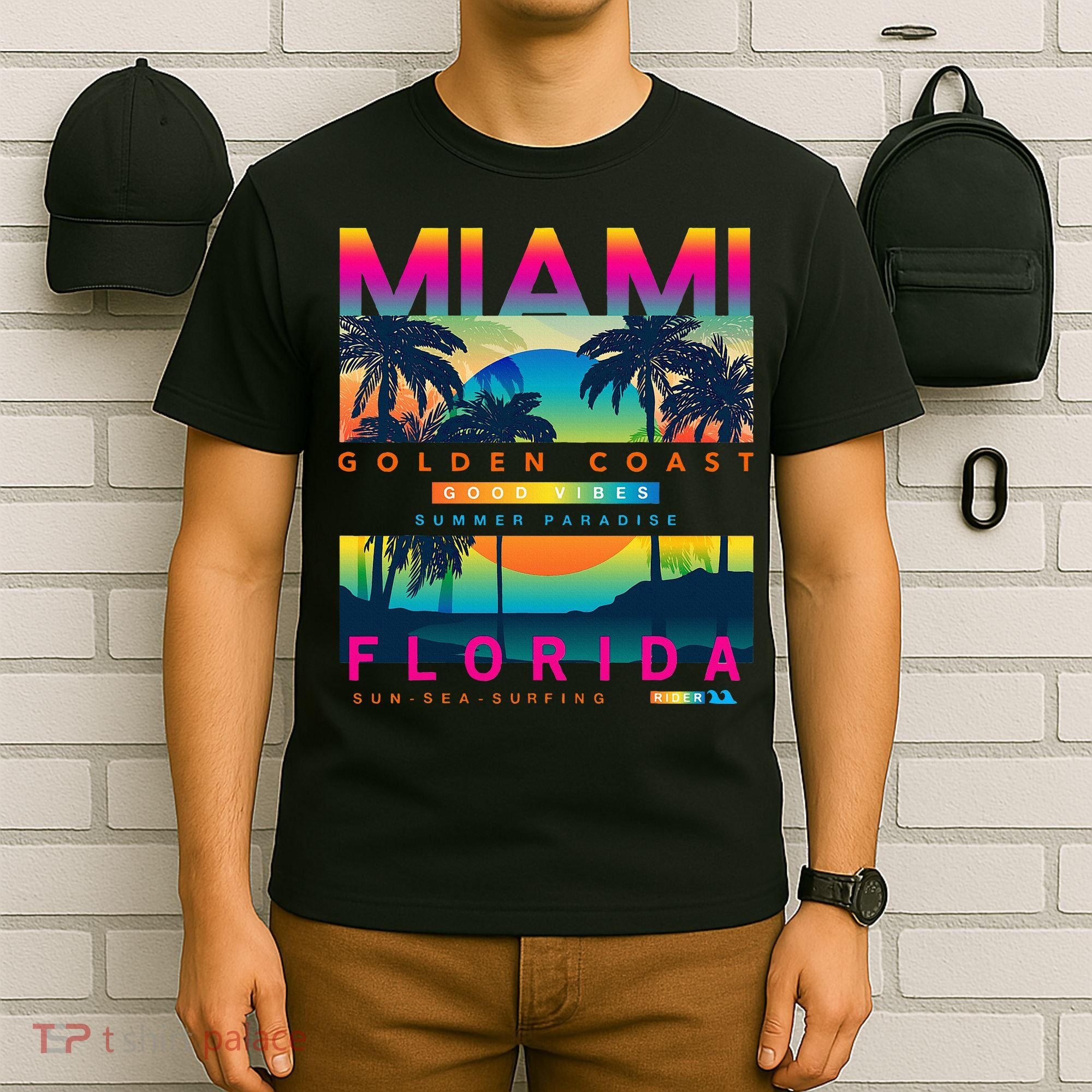 Wear Miami Florida Miami Colorful Sunrise T-Shirt