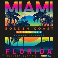 Wear Miami Florida Miami Colorful Sunrise T-Shirt thumb 7
