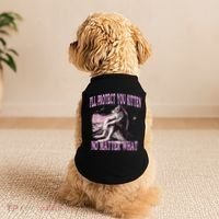 Wolf Meme Funny Ill Protect You Kitten No Matter What Doggie Tank thumb 2