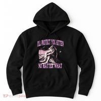 Wolf Meme Funny Ill Protect You Kitten No Matter What Hoodie thumb 0