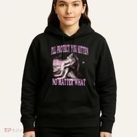 Wolf Meme Funny Ill Protect You Kitten No Matter What Hoodie thumb 5