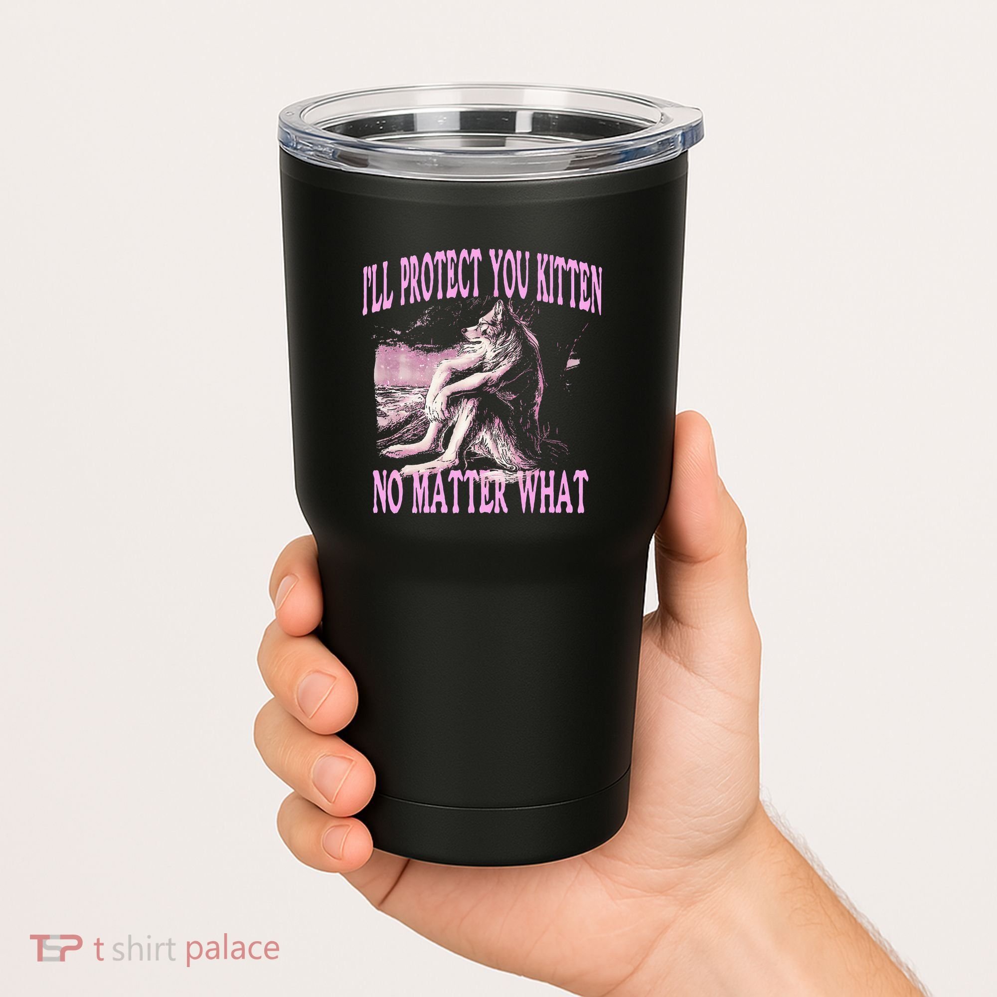Wolf Meme Funny Ill Protect You Kitten No Matter What Tumbler