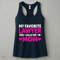 Wo My Favorite Lawyer Calls Me Mom Funny Lawyer Mom Women's Tank Top thumb 3