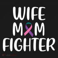 Wife Mom Fighter Thyroid Cancer Awareness Great Gift Women's Hoodie thumb 2