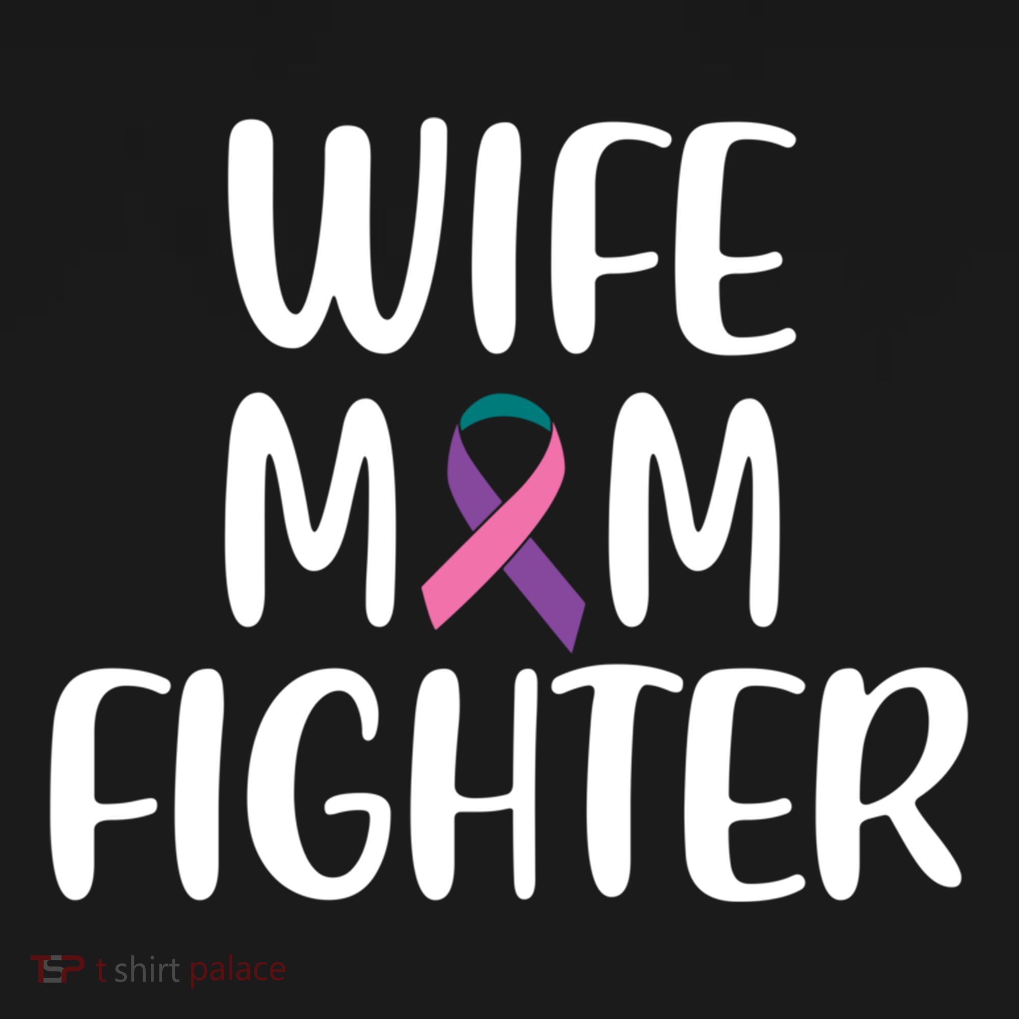 Wife Mom Fighter Thyroid Cancer Awareness Great Gift Women's Hoodie