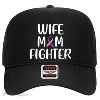 Wife Mom Fighter Thyroid Cancer Awareness Great Gift Hat thumb 0
