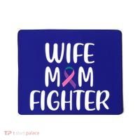 Wife Mom Fighter Thyroid Cancer Awareness Great Gift Mousepad thumb 0