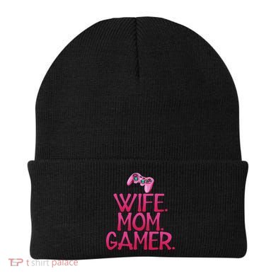 Wife Mom Gamer Gifts For Gaming Wife And Mom Beanie