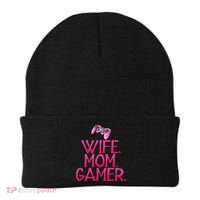 Wife Mom Gamer Gifts For Gaming Wife And Mom Beanie thumb 0