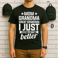 Womens Mom Grandma Great Grandma Mother T-Shirt thumb 6