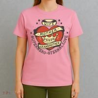 Wife Mother Grandmother Queen Heart Gift T-Shirt thumb 4