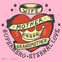 Wife Mother Grandmother Queen Heart Gift T-Shirt thumb 7