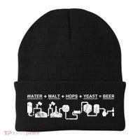 Water Malt Hops Yeast Beer Cycle Diagram Gift Great Gift Beanie thumb 0
