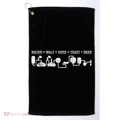 Water Malt Hops Yeast Beer Cycle Diagram Gift Great Gift Golf Towel