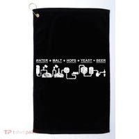 Water Malt Hops Yeast Beer Cycle Diagram Gift Great Gift Golf Towel thumb 0