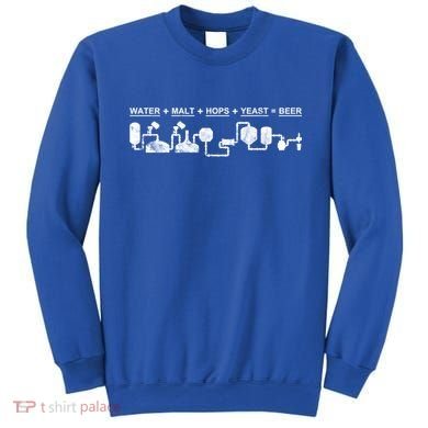 Water Malt Hops Yeast Beer Cycle Diagram Gift Great Gift Sweatshirt